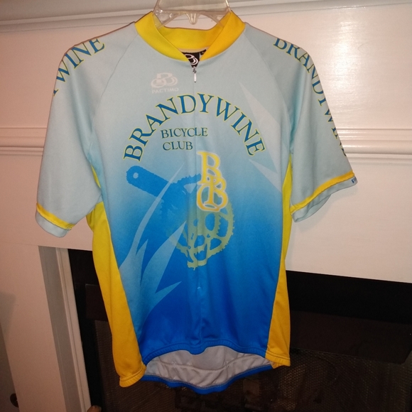 vintage Brandywine Bicycle Club men's Cycling Jersey size Large - Picture 1 of 9